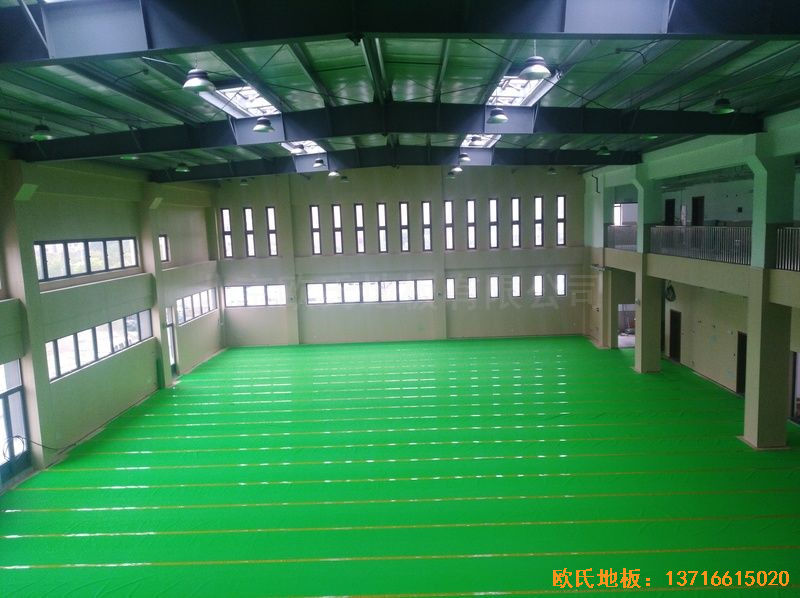 上海嘉定區(qū)大居小學運動地板安裝案例